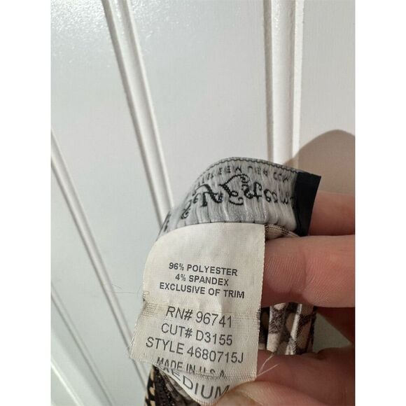 Y2K Self Esteem Strapless Babydoll Brown Polka Dot Empire Waist Tube Top M - Picture 8 of 9